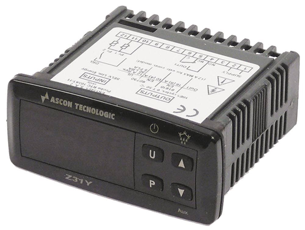 TECNOLOGIC Z31YHS Electronic Controller - D- Installation Dimensions 71 x 29 mm for NTC/PTC 100-240 V AC Type