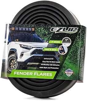 EZ Lip The Original Flares Universal Flexible Foam Rubber Fender Flares Trim 1-Inch