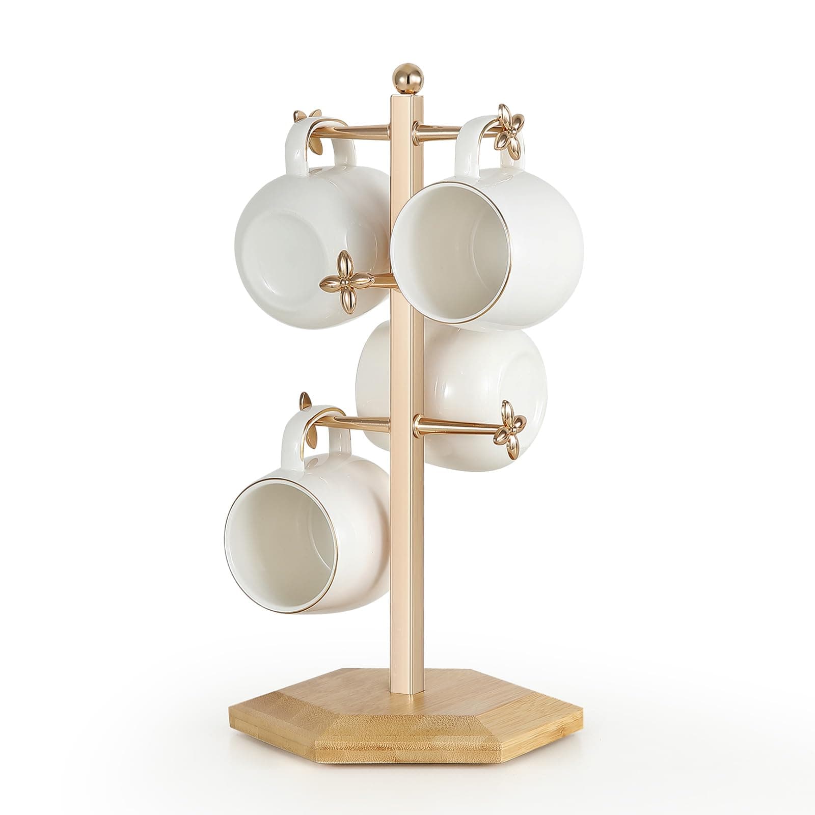 Mug Holder Tree, Coffee Cup Holder with 6 Hooks