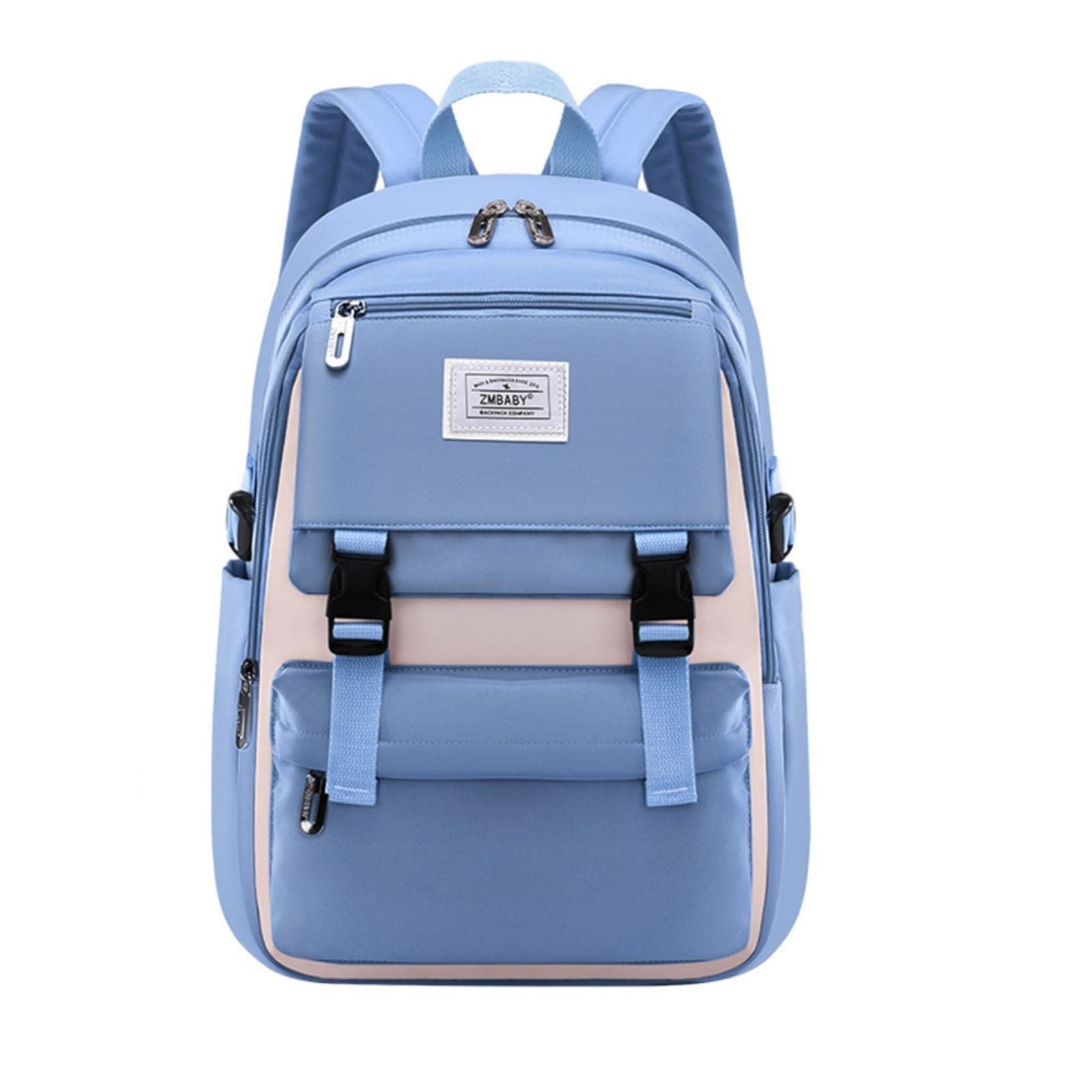 Kids Backpack Solid Color Girls Elementary Middle School Casual Daypack Lightweight Bookbag for Teens Travel Bag