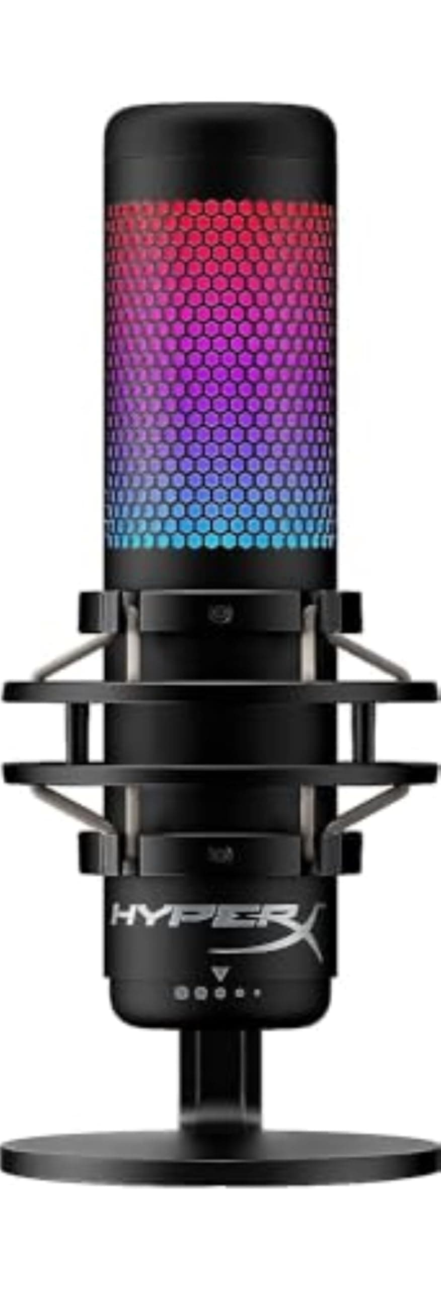 QuadCast S – RGB USB Condenser Microphone for PC, PS4 and Mac, Anti-Vibration Shock Mount, Pop Filter, Gaming, Streaming, Podcasts, Twitch, YouTube, Discord, Black