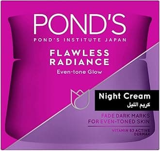 POND'S Flawless Radiance Moisturizing Night Cream, with Niacinamide for an Even-tone Glow, 50g