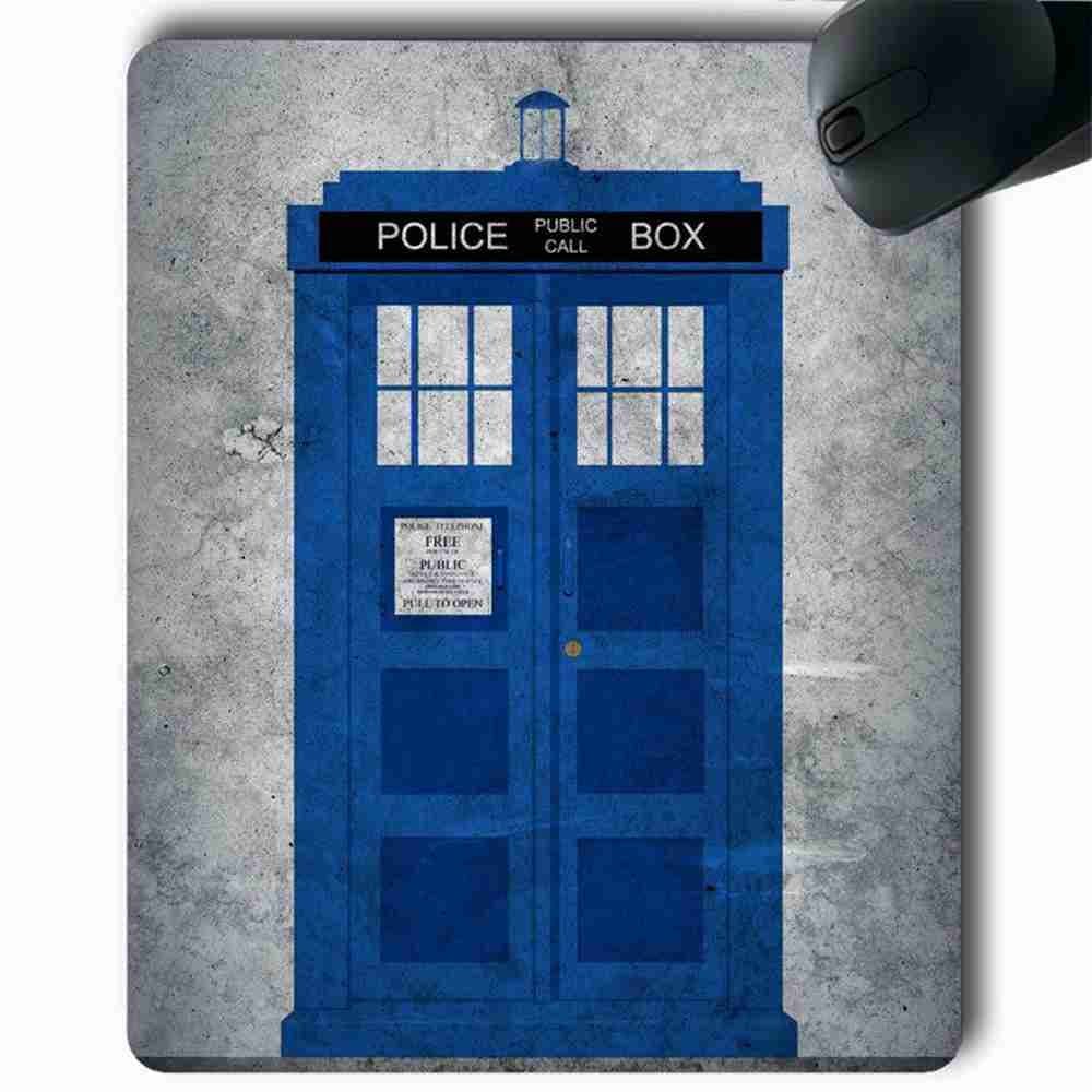 Unique Personalized Mouse Pad police box Support Wired Wireless Mouse Suitable For Women