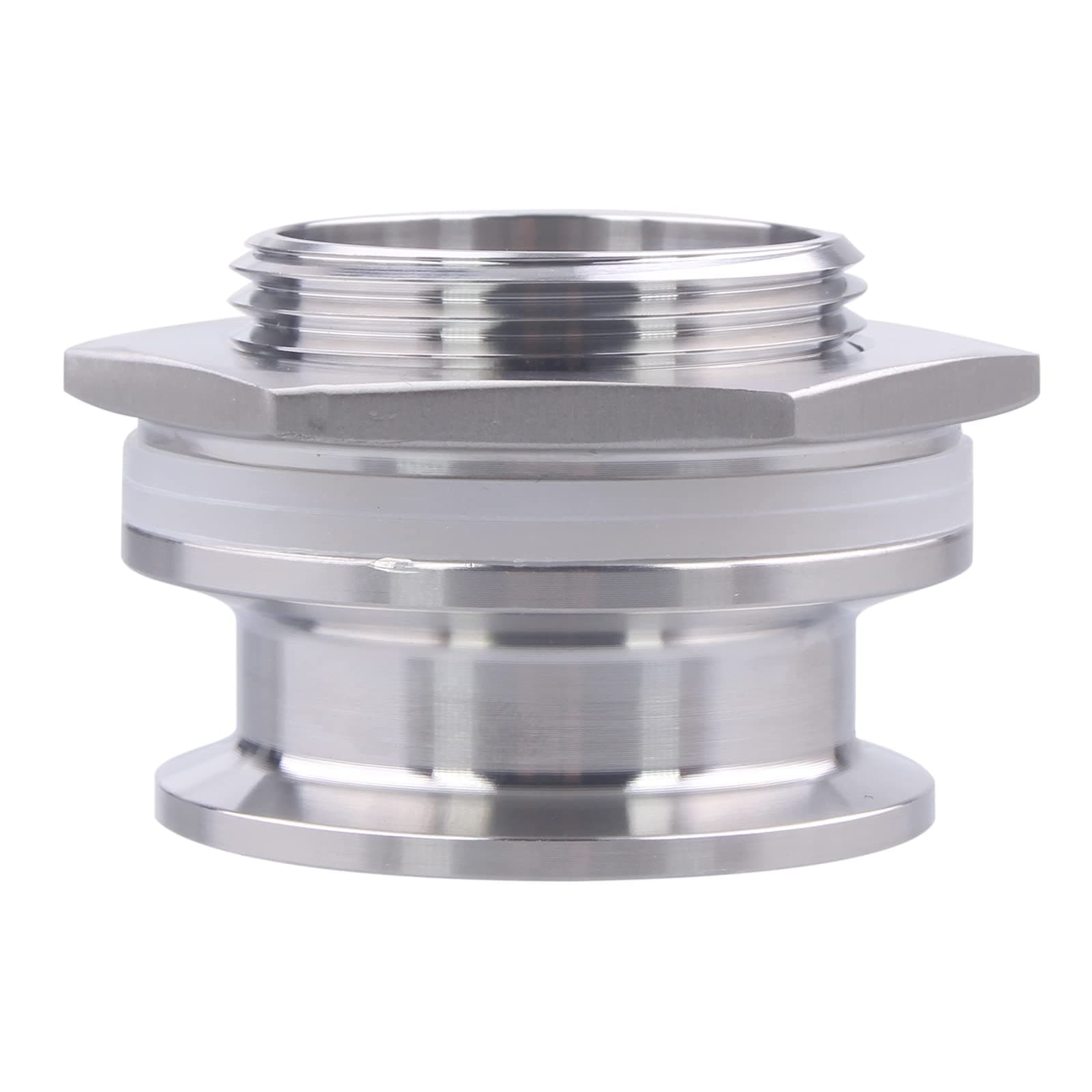 DERNORD 1.5" Tri Clamp Bulkhead Compression Fitting SS304 Weldless Homebrew Kettle Bulkhead(Inner Diameter : 34.8mm)