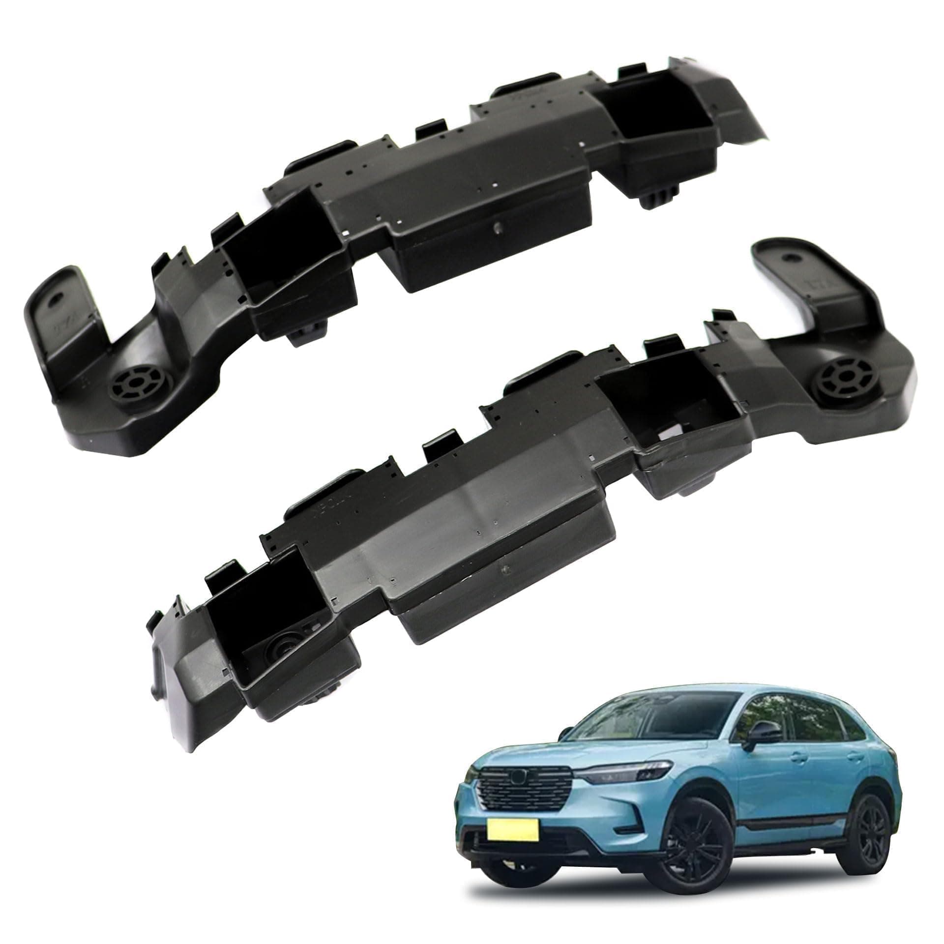 GXARTS 1 Pair Front Bumper Retainer Bracket Support Holder Compatible with Honda HRV HR-V 2016 2017 2018 2019 2020 2021 replace 71198-T7A-J00 71193-T7A-J00 Left and Right Side 71198T7AJ00 71193T7AJ00