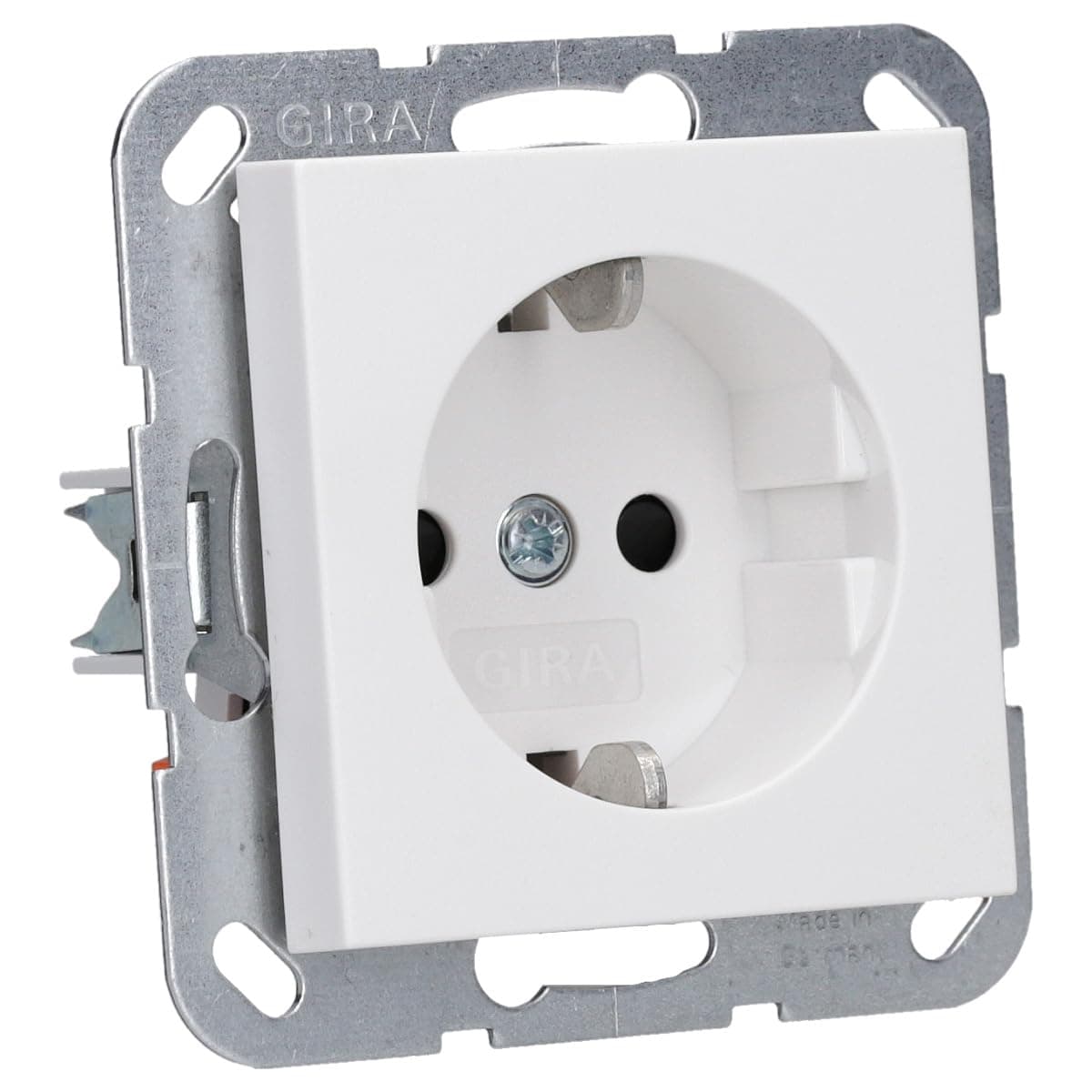 GIRA 445327 Shutter Socket Increased Touch Protection System 55 Pure White Satin Finish