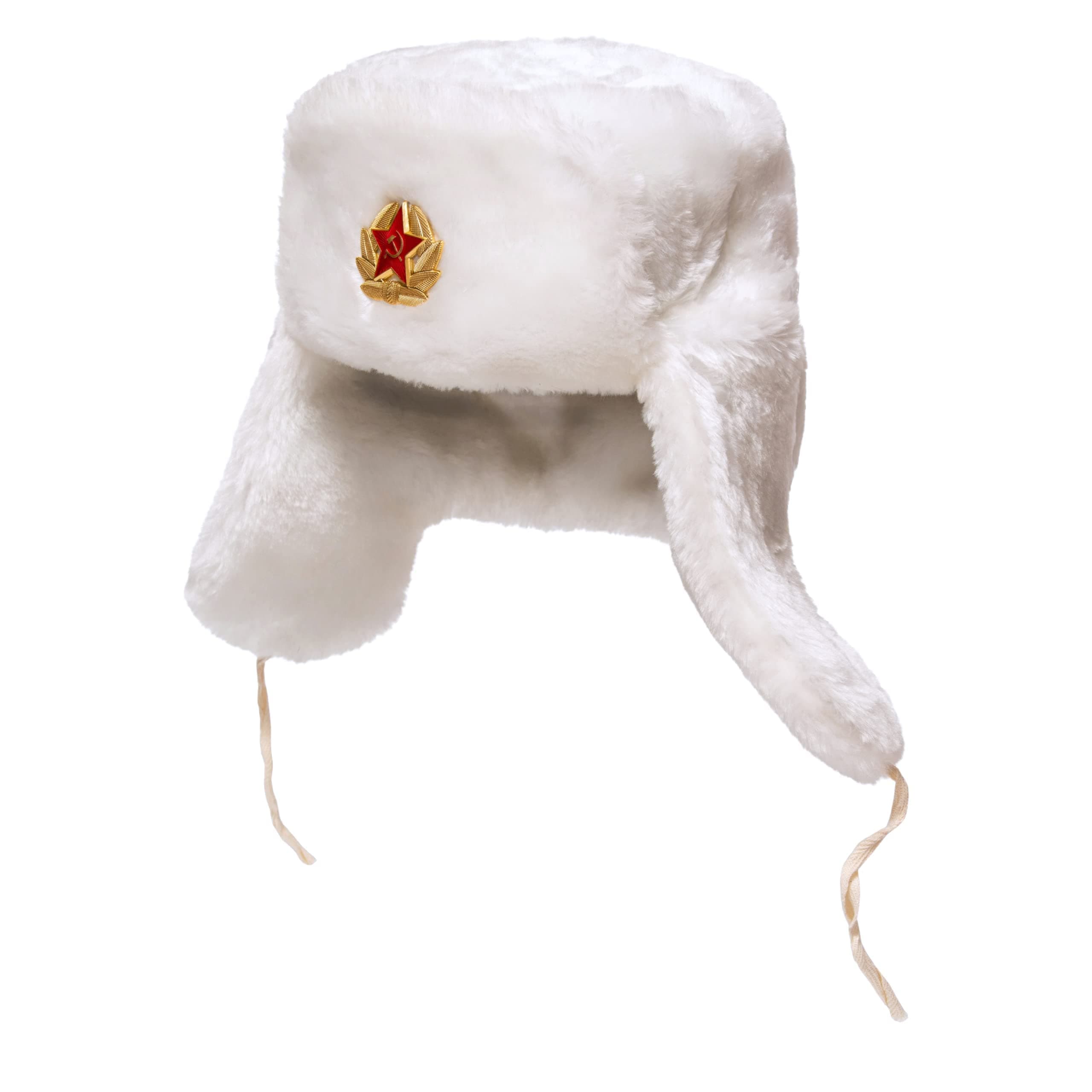 BELEON Ushanka Russian Fur Hat - Soviet Army Trapper Hat - Winter Hat