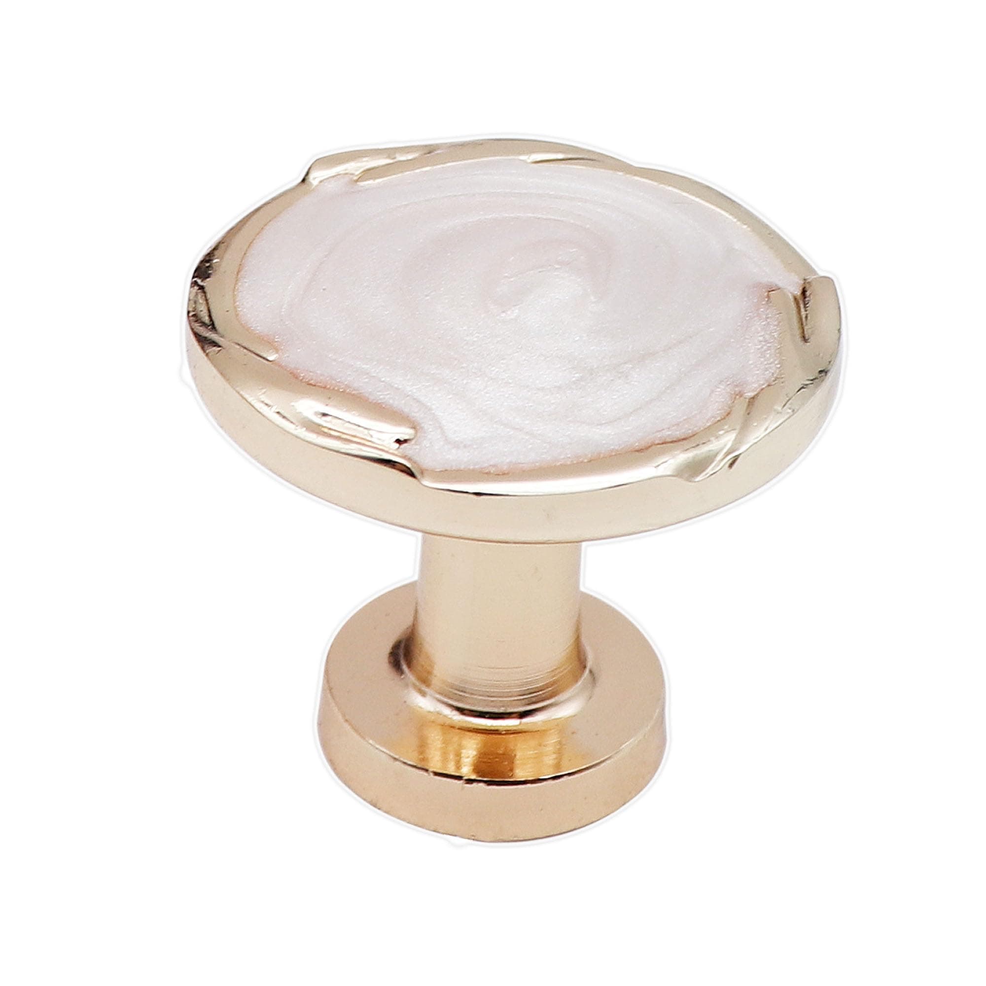 ECREW 10 Pieces Cabinet Round Knob Drawer Kitchen Pulls Cupboard Door Handle 1.18" Diameter