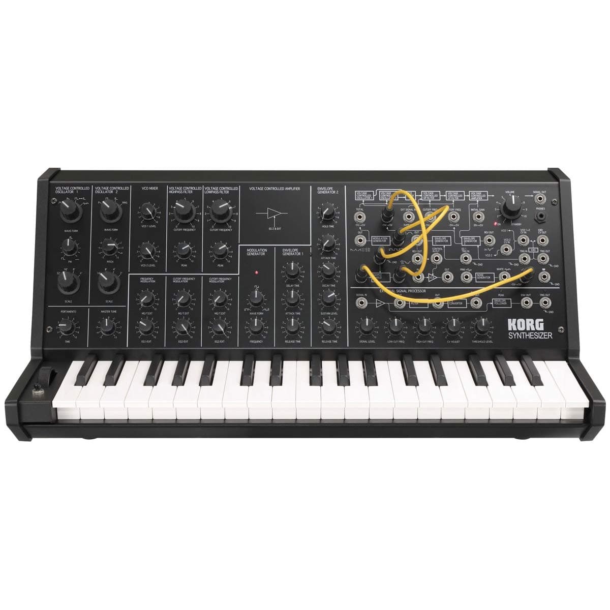 KORG MS-20 MINI Monophone Analog Synthesizer MS-20 Mini MIDI IN / USB Terminal / Patch Cable Included