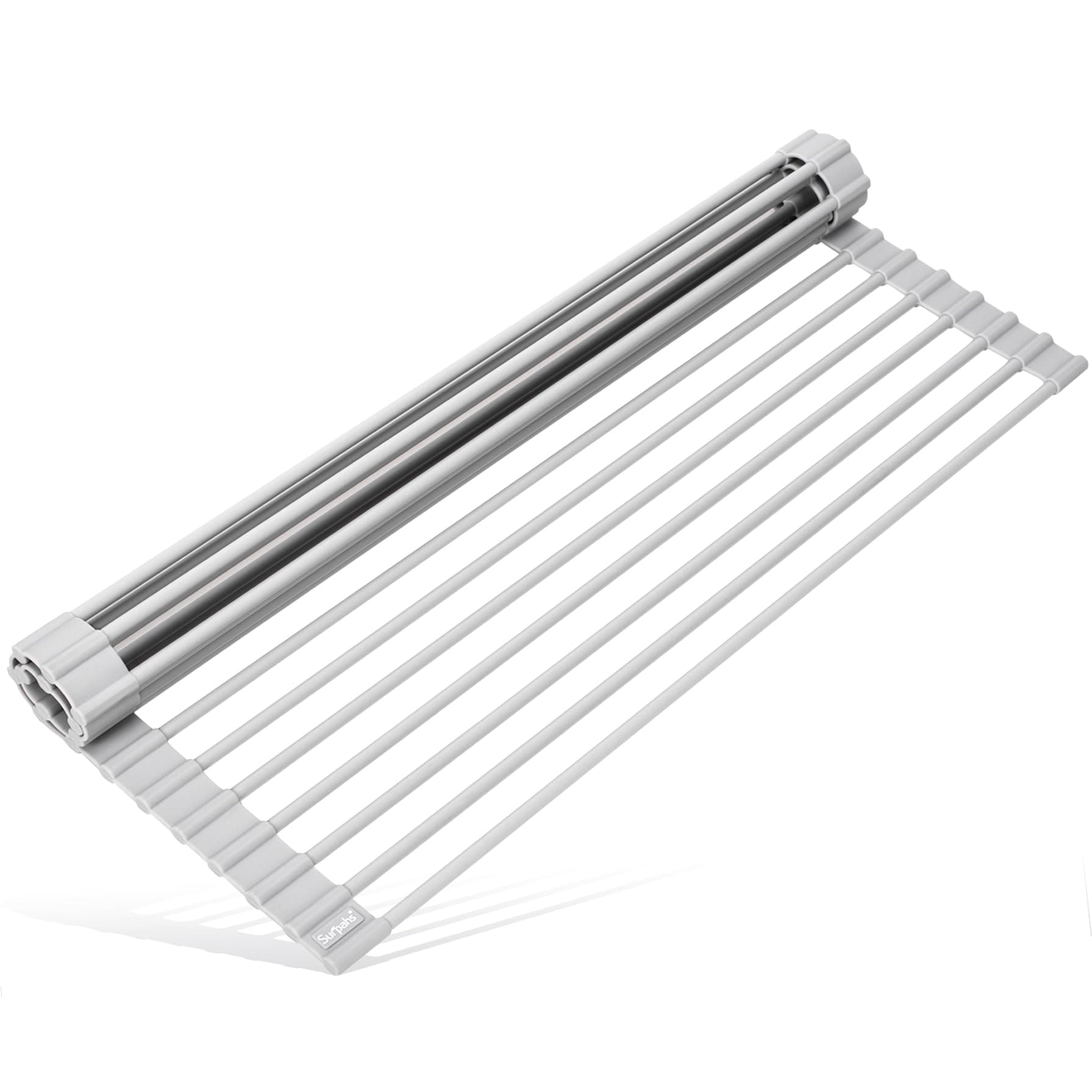 Surpahs Over the Sink Multipurpose Roll-Up Dish Drying Rack Grey MR-1906-GY