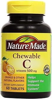 Vitamin C 500 mg, 120 Chewable Tablets (Twin Pack 2 x 60)
