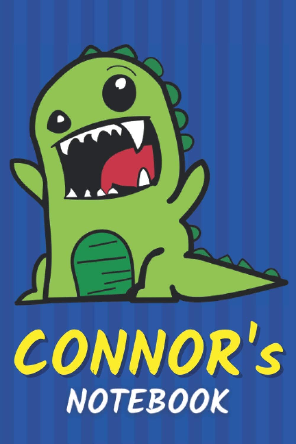 Connor's Notebook: T-Rex Dinosaur Personalized Journal For Connor