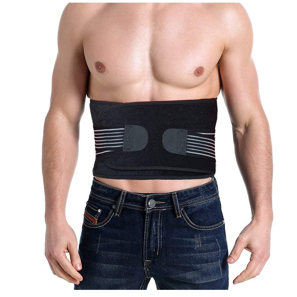 AIKERUI Back Brace, Dual Adjustable Lower Back Support Belt for Men and Women Provides Lumbar Support for Lower Back Pain Relief, Waist Trimmer for Workout, Sports, Fitness, Lifting,Injury Recovery
