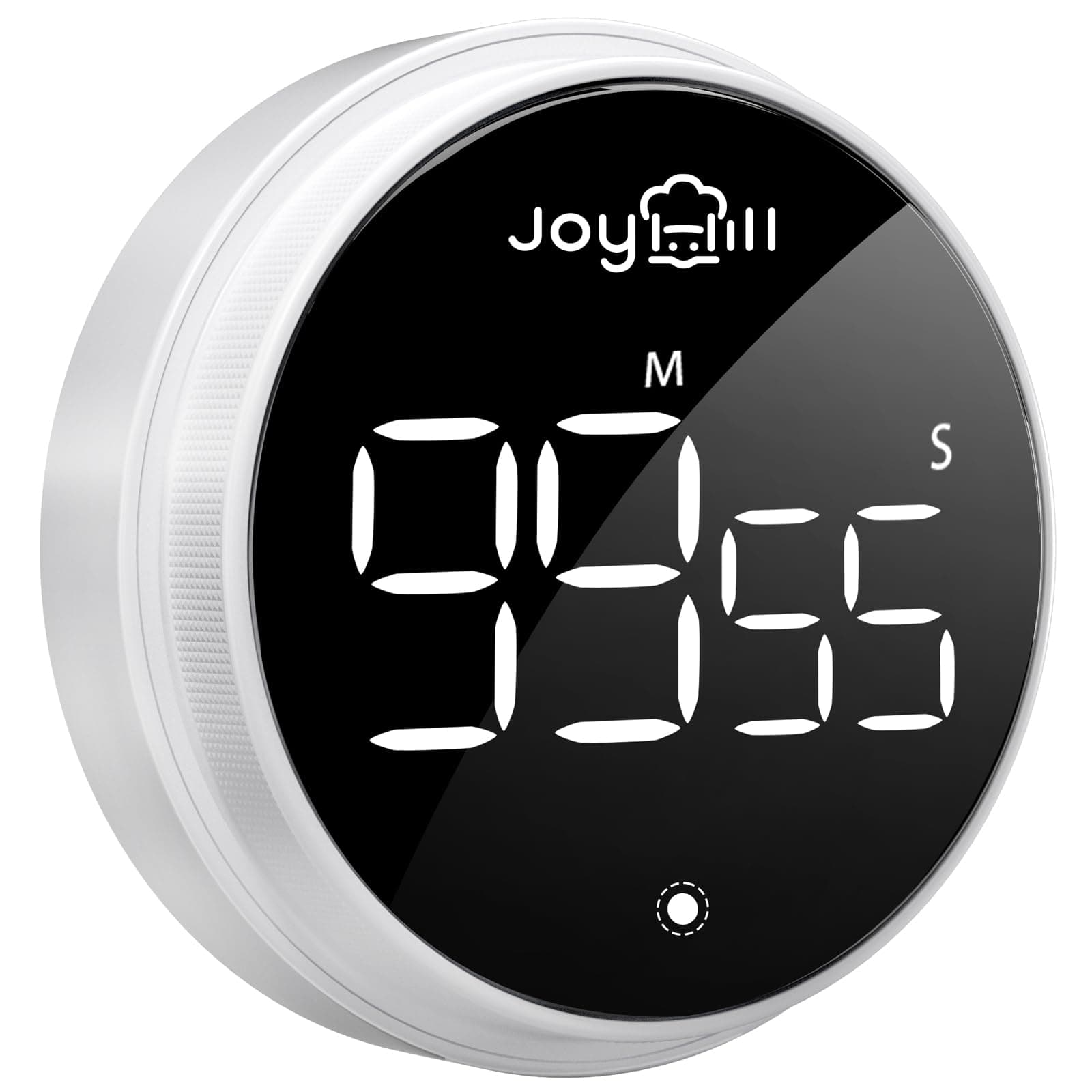 JOYHILL Timers, Timer for Kids, Digital Kitchen Timer Magnetic with Large LED Display, Volume Adjustable Countdown/up Clock for Cooking, Teaching, Classroom Study, Fitness and Oven(White)