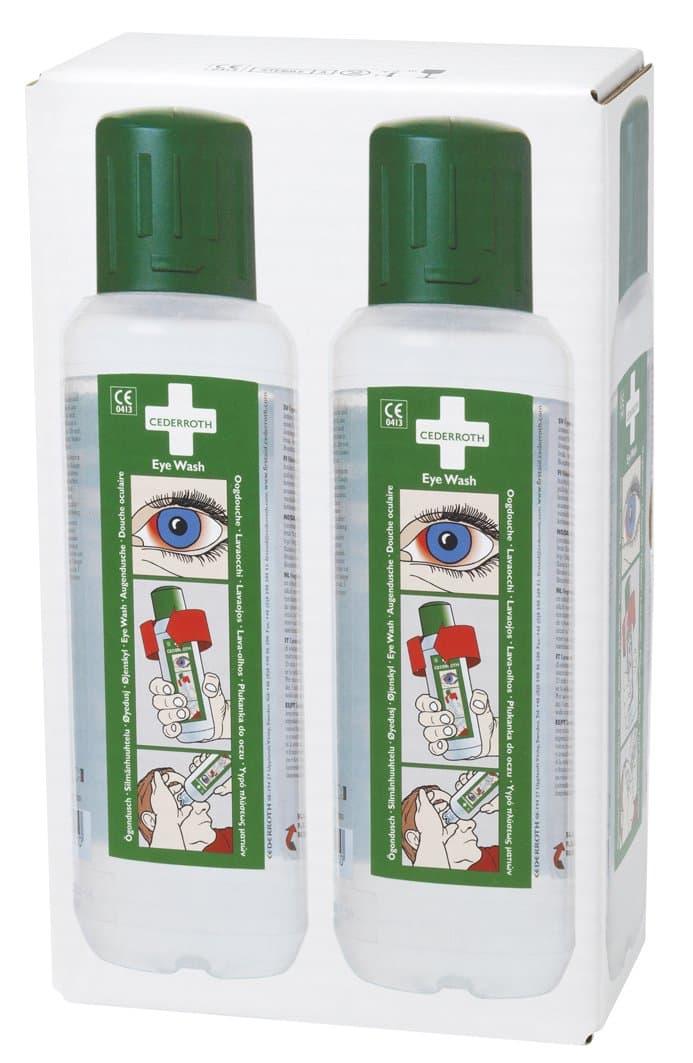 Cederroth Eye shower refill, 2 x 500 ml.