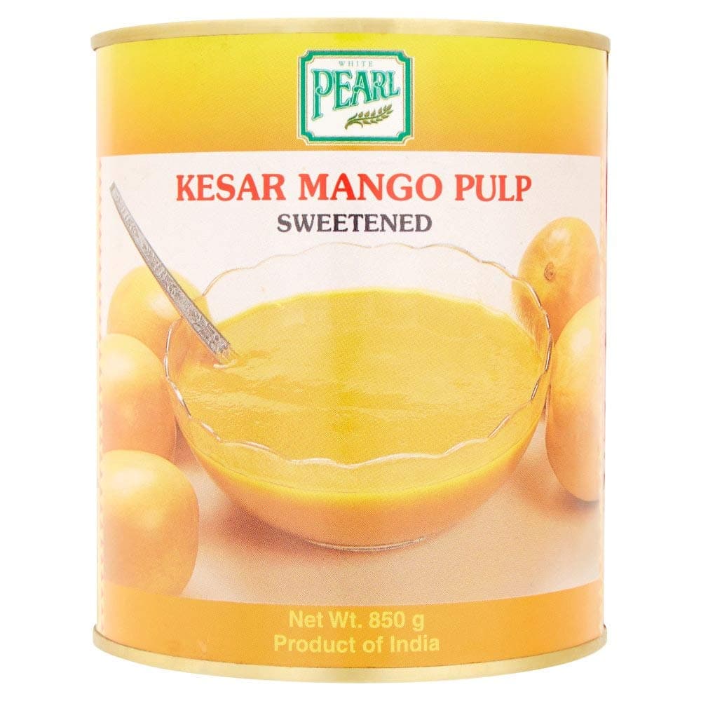 ( 6 Pack ) White Pearl Kesar Mango Pulp - 850g.
