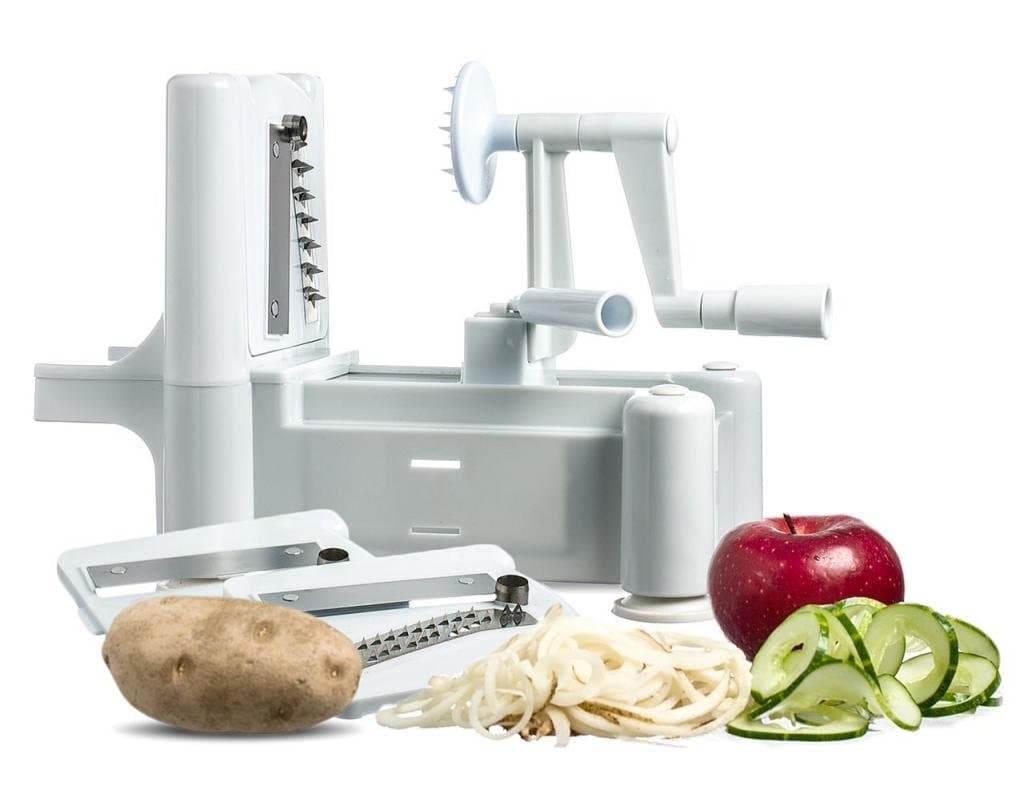 Tri-Blade Plastic Spiral Vegetable Slicer
