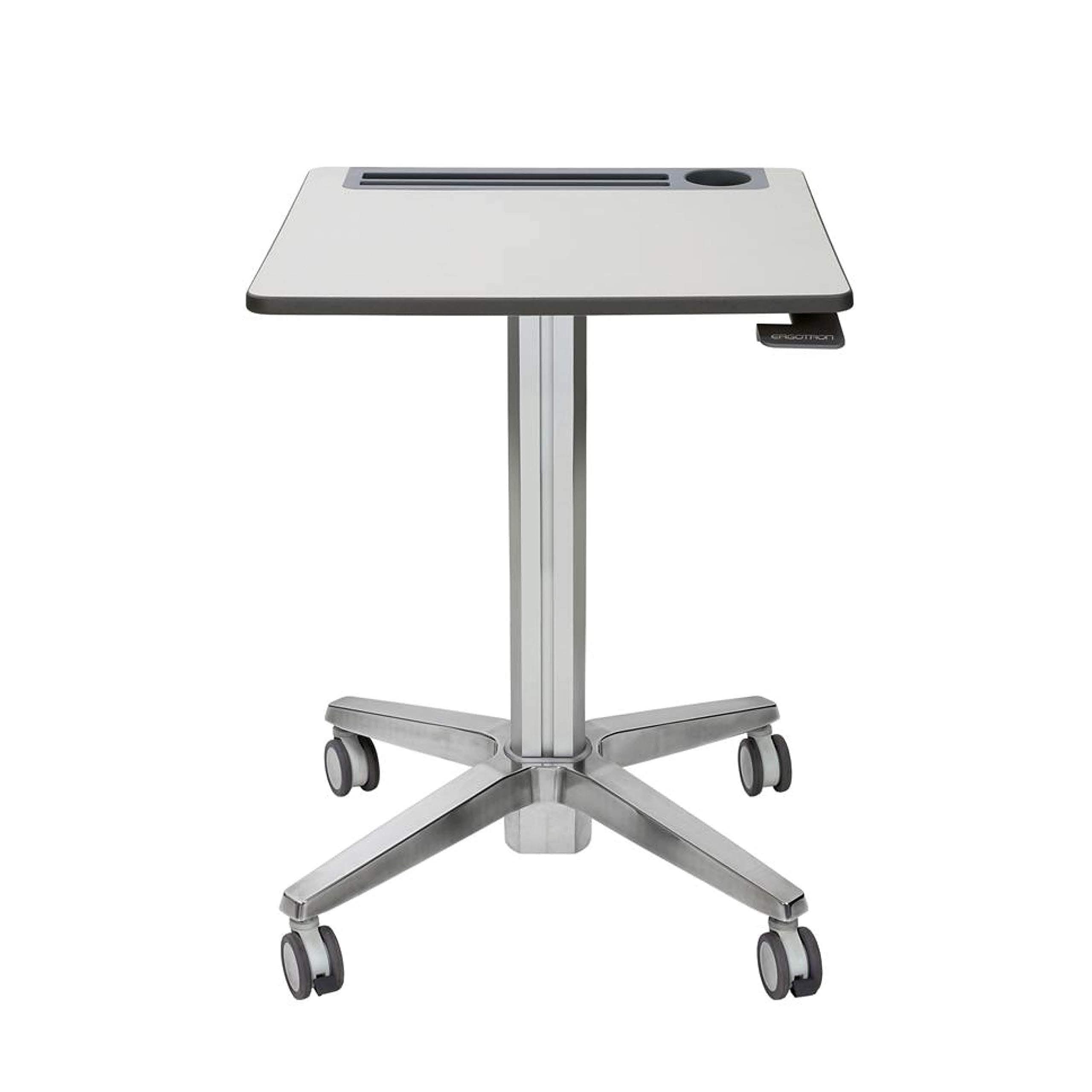 Ergotron – LearnFit Mobile Standing Desk, Adjustable Height Small Rolling Laptop Computer Sit Stand Desk with Wheels for Classroom, Office, Medical or Home Use – Adjusts from 33 to 49 Inches – Grey