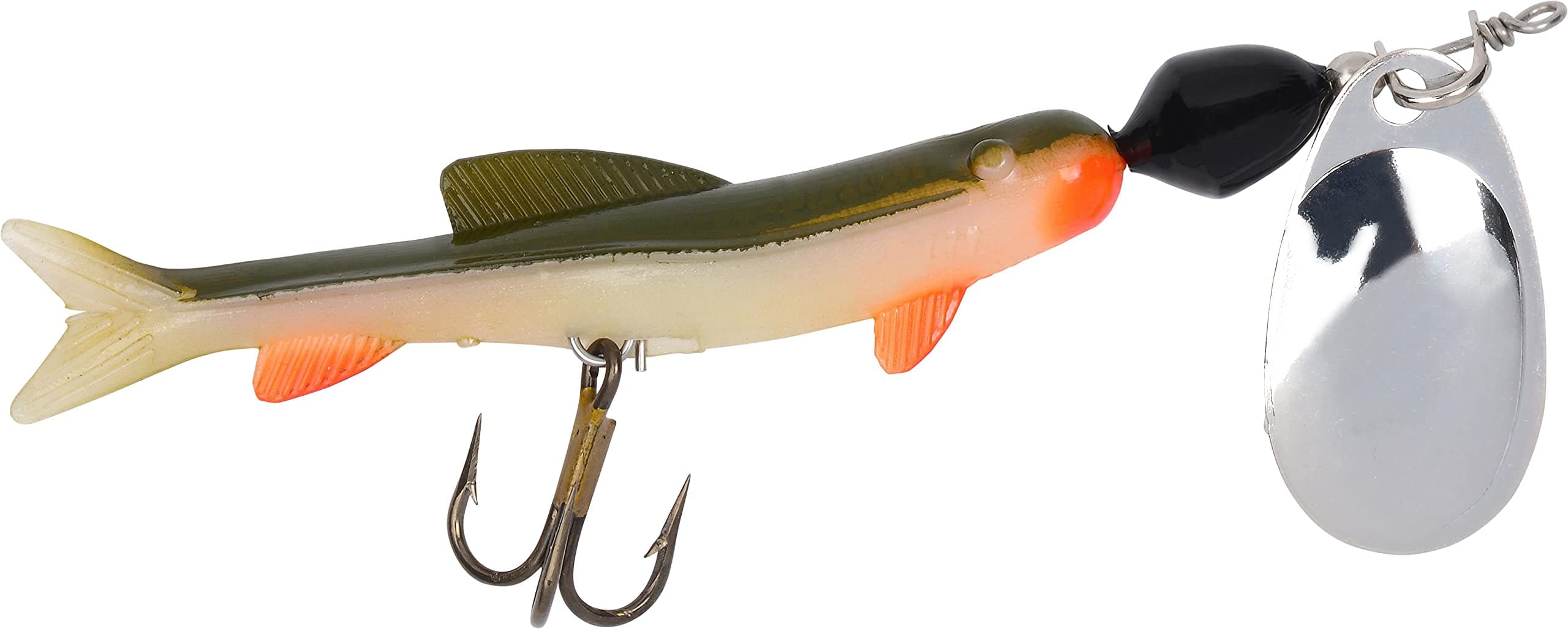 Wordens Spin-E-Miny Lure, 1/8-Ounce, Black