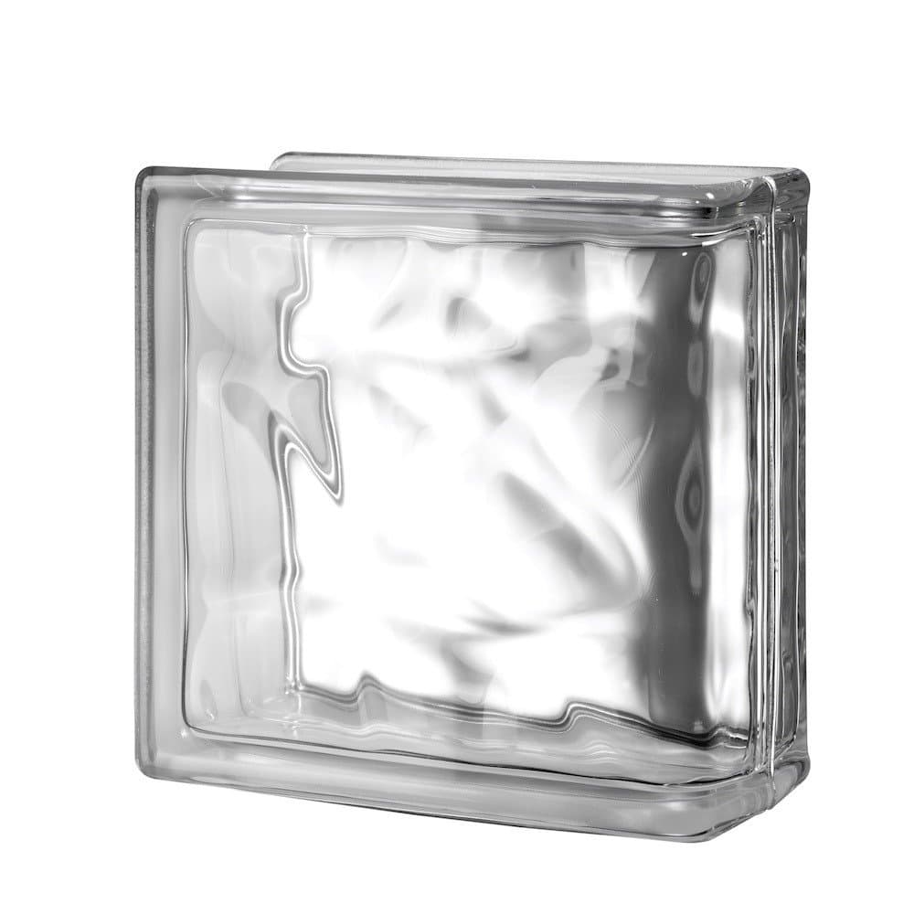 8x8x4 Nubio End Block | Classic Wave Pattern | Finishing Unit for Walls and Partitions | Easy Install for Residential and Commercial Use