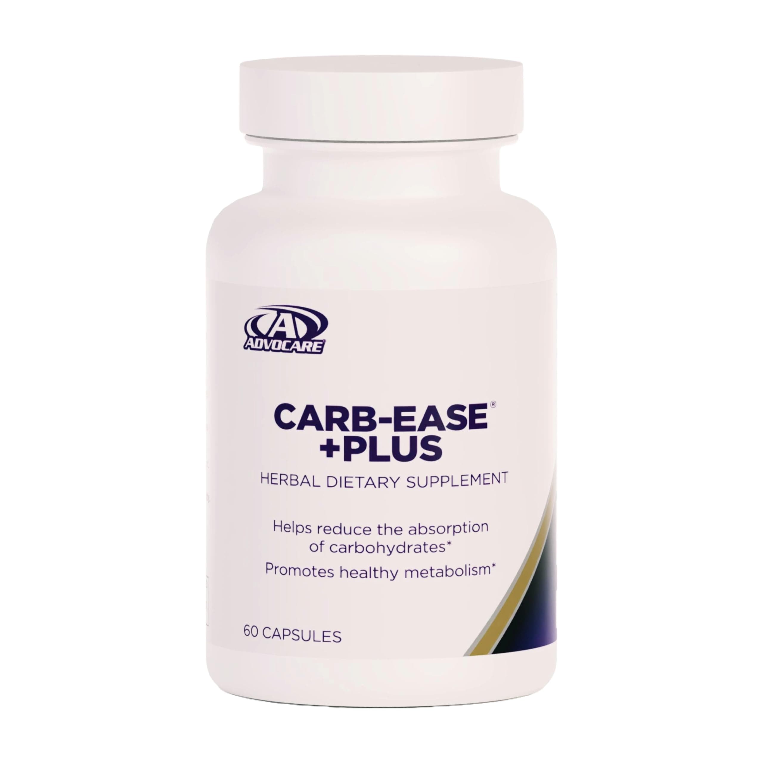 Carb-Ease Plus - Carb Blocker Supplement with Kidney Bean, Grape Seed & Green Coffee Extracts - Supports Healthy Metabolism* - 60 Capsules