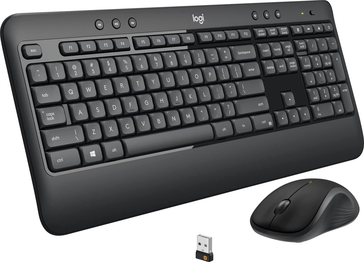 MK540 Full-Size Advanced Wireless Scissor Keyboard & Mouse Bundle Black