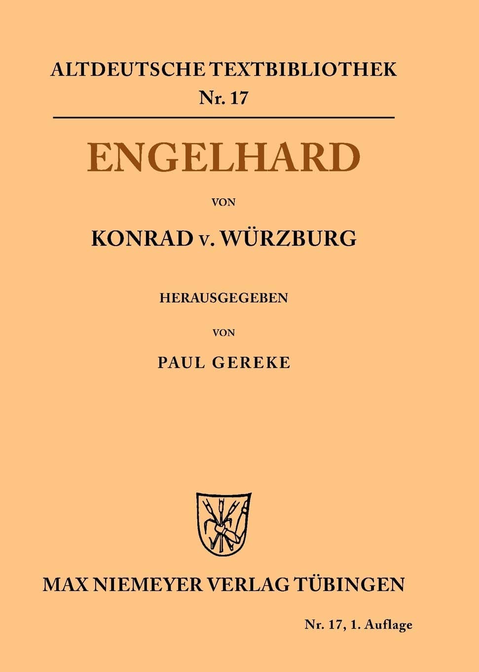 Engelhard: 17 (Altdeutsche Textbibliothek)
