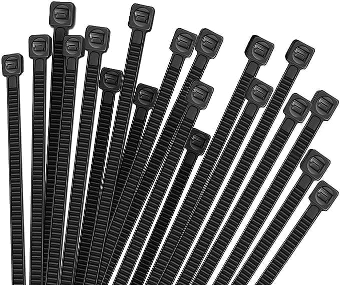 Cable Tie 100mm, 100 Pieces Pack Self-Locking Heavy Duty Nylon Plastic Zip Ties Wraps For Home, Office, and Outdoor (Black)