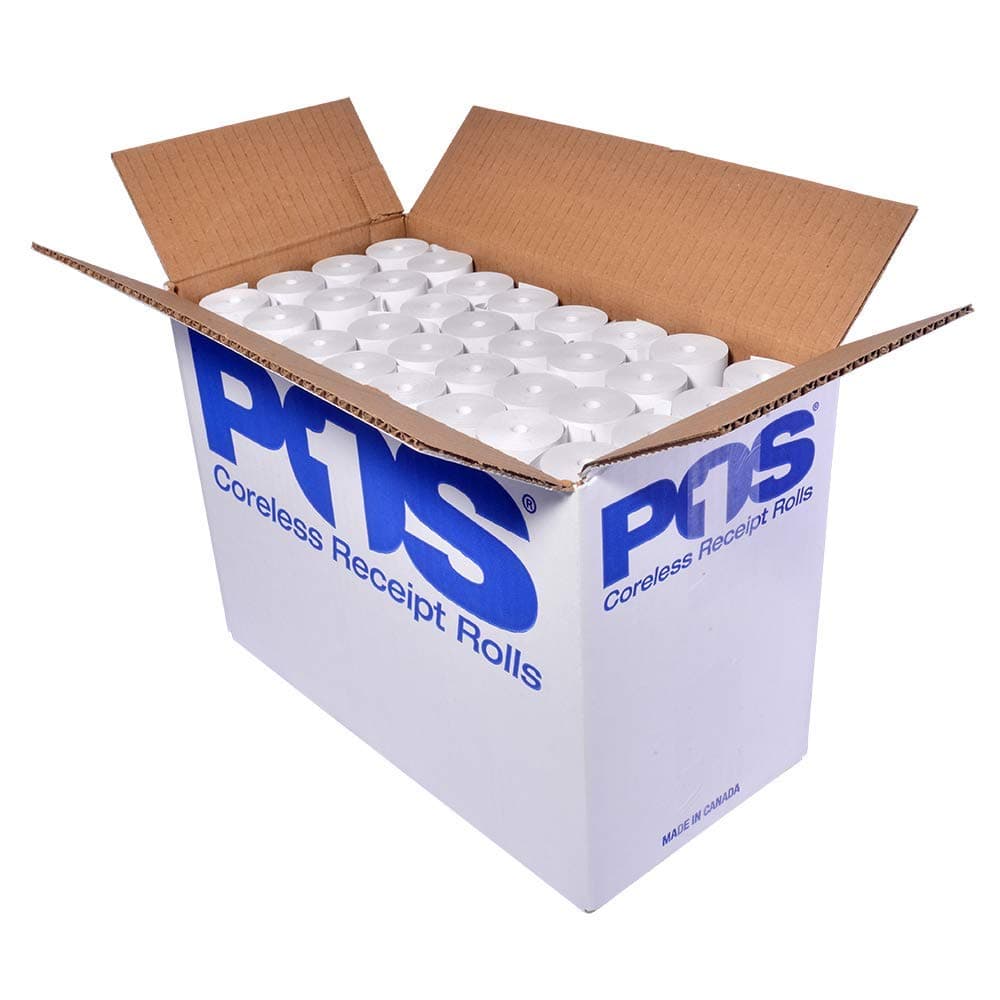 2 1/4 x 75 feet x 128 rolls CORELESS BPA Free Thermal Paper Rolls for Handheld Thermal Receipt Paper Printers. 38mm diameter
