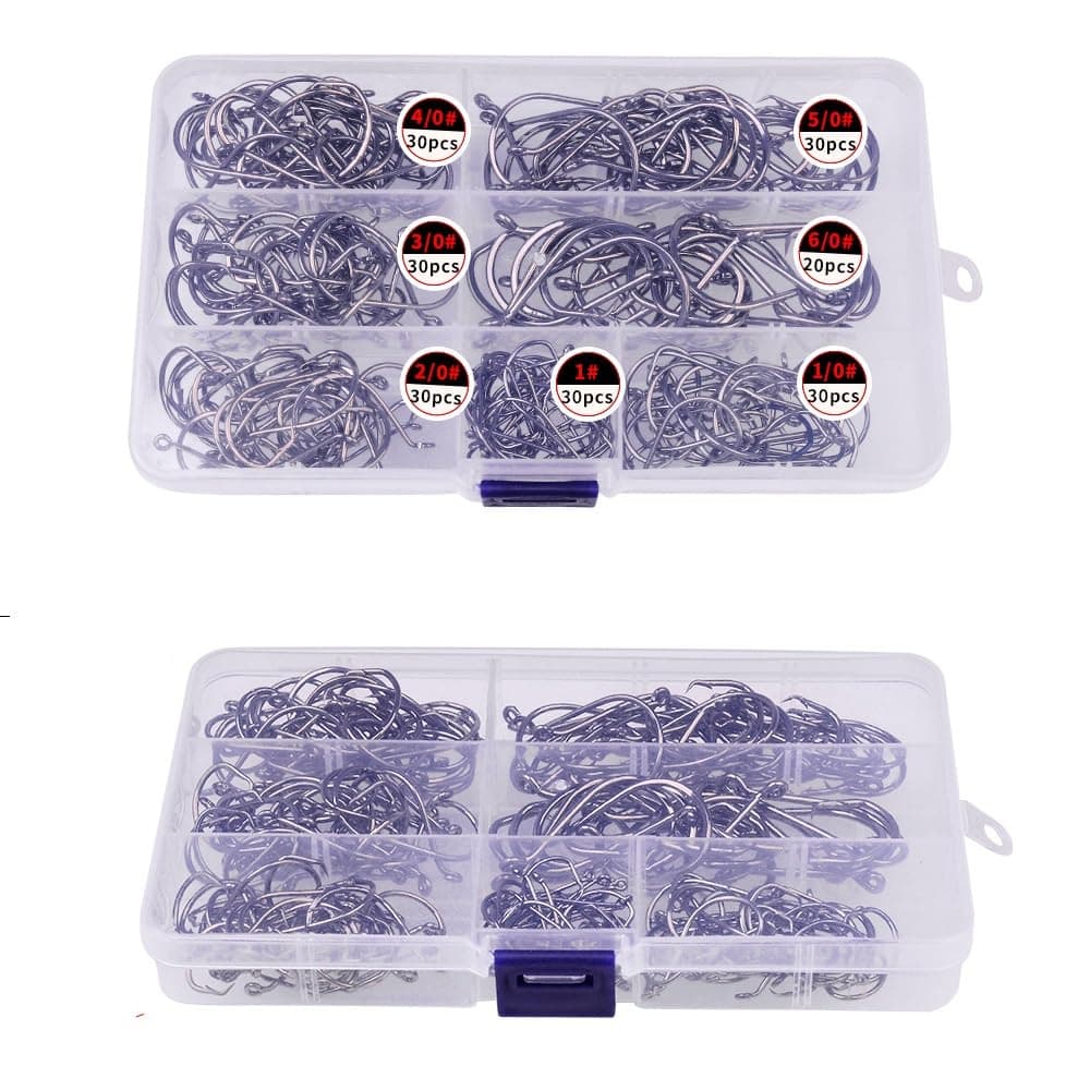 Fishing Weight BulletSinker Rolling Swivel with Interlock Snap Connector Inline Long Shanked Wide Gap Hook Set