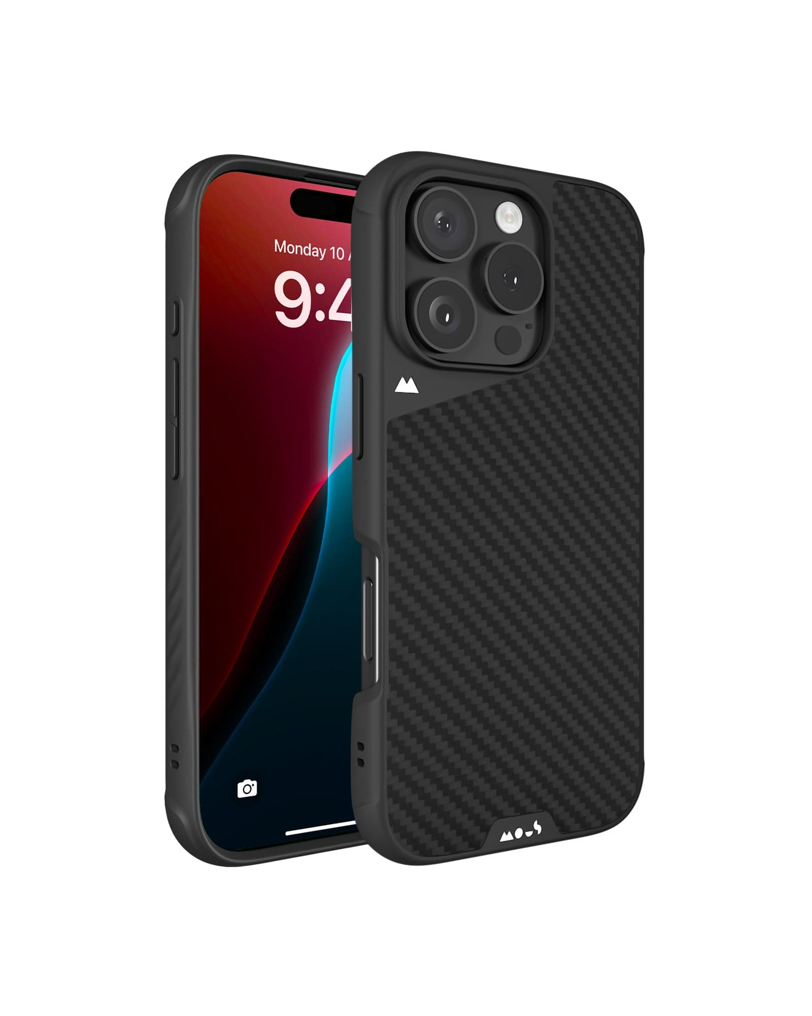 Mous for iPhone 16 Pro Max Case MagSafe Compatible - Limitless 6.0 - Carbon Fiber - Protective Shockproof Phone Cover