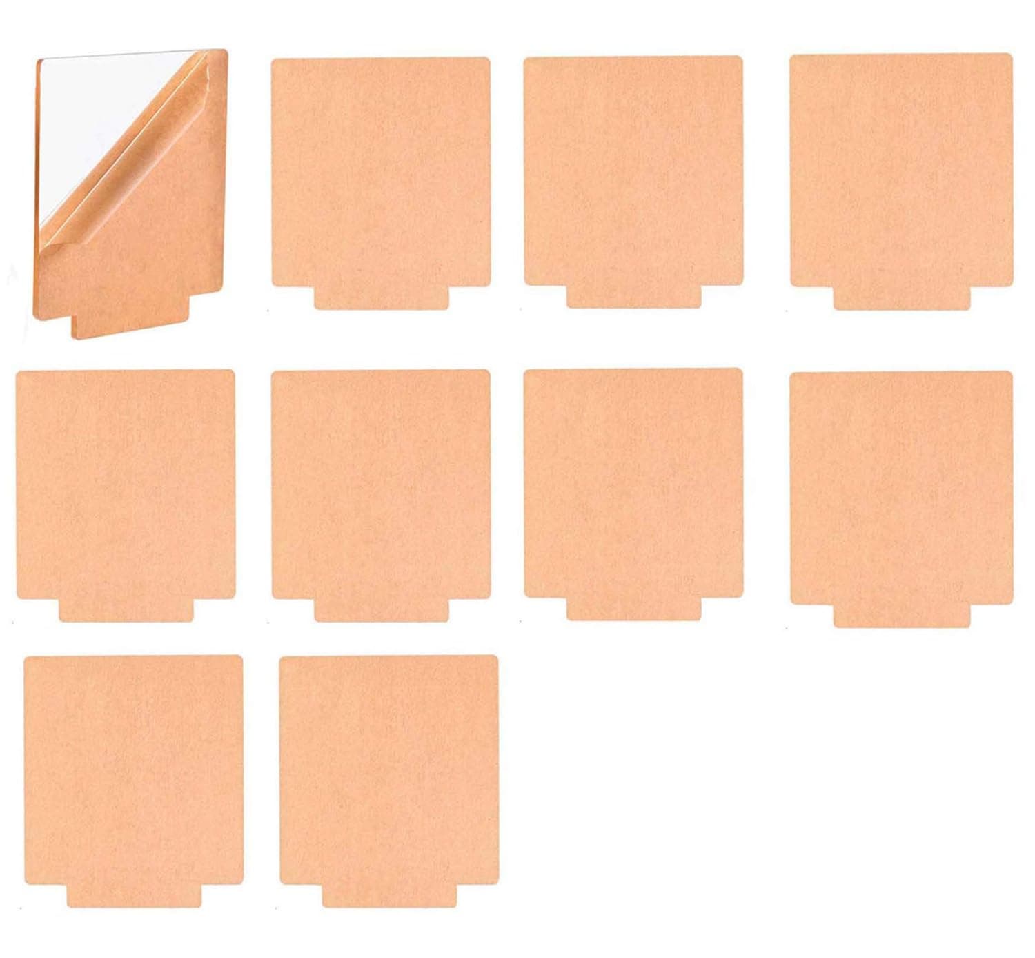 10 Pcs 4 mm Rectangle Acrylic Sheet Clear Cast for LED Light Base,5" x 6" 0.16"(4mm) Thick, Plastic Glass Panel with Protective Paper for Table Sign, DIY Display Project