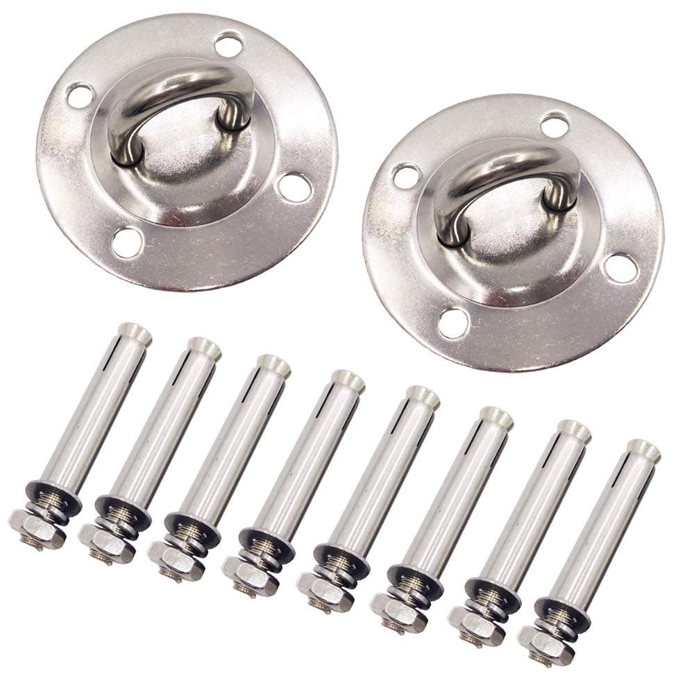 Ceiling Hooks Heavy Duty Ceiling Hooks for Aerial Silks Dance Aerial Acrobatics Aerial Yoga Hommock hardward, Sling, Inversion Mount Exercises Tool