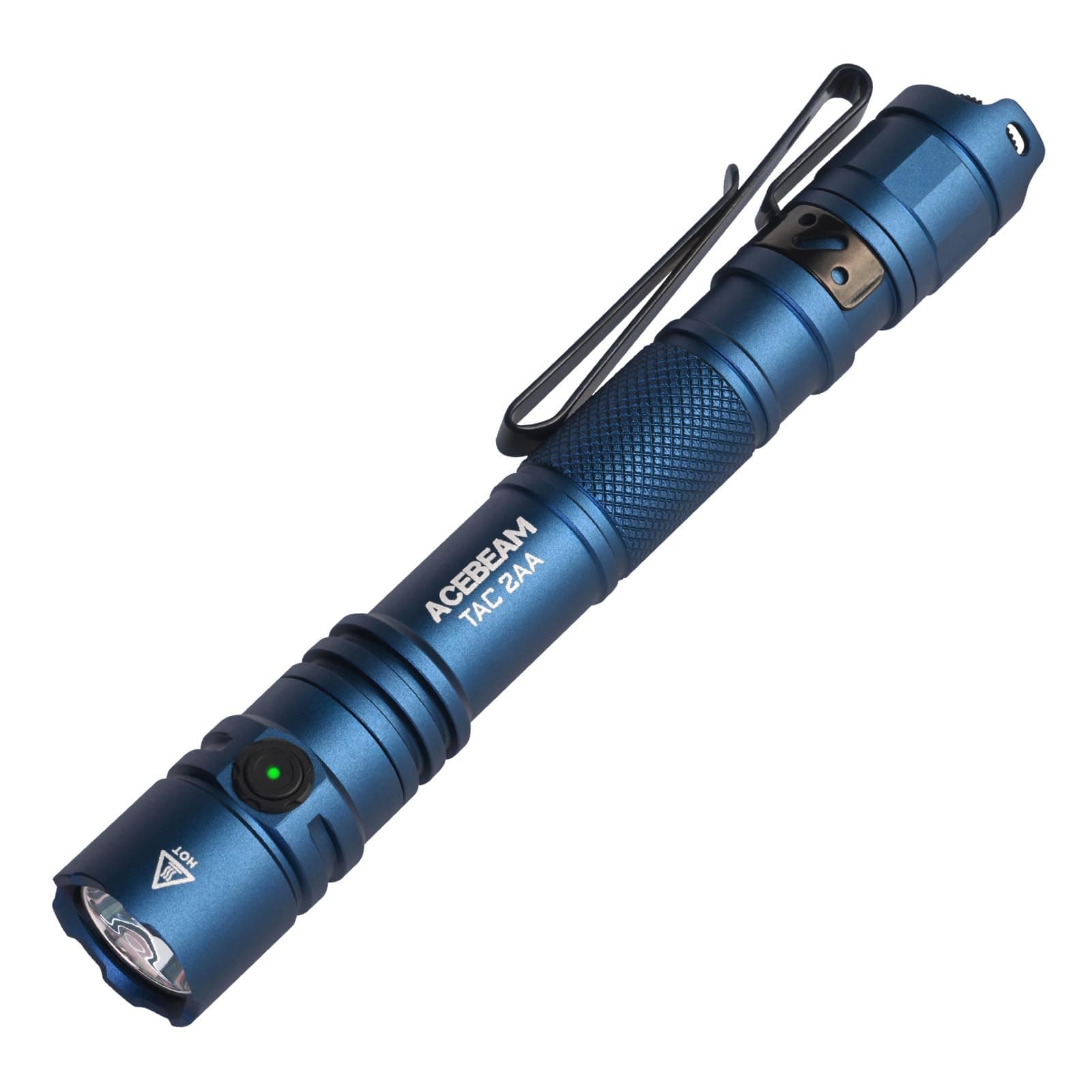 TAC 2AA EDC Tactical Flashlight with Two Modes, Rechargeable 1400 Lumen, LED Flashlight, Extremely Bright with Double Switch, Super Bright Small Flashlight for Camping, Home (SFT-25R HI)