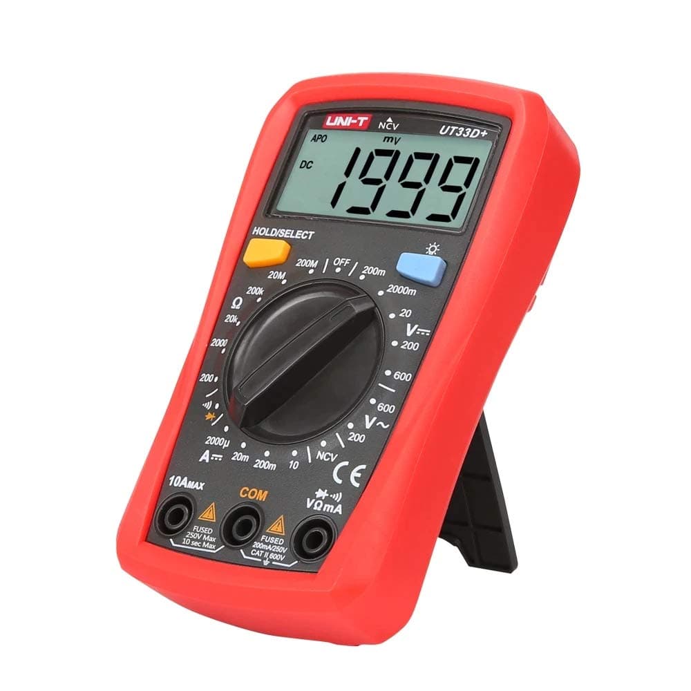 UT33C+ Digital Multimeter Voltage Current Resistance Ohm Capacitance NCV Tester LCD