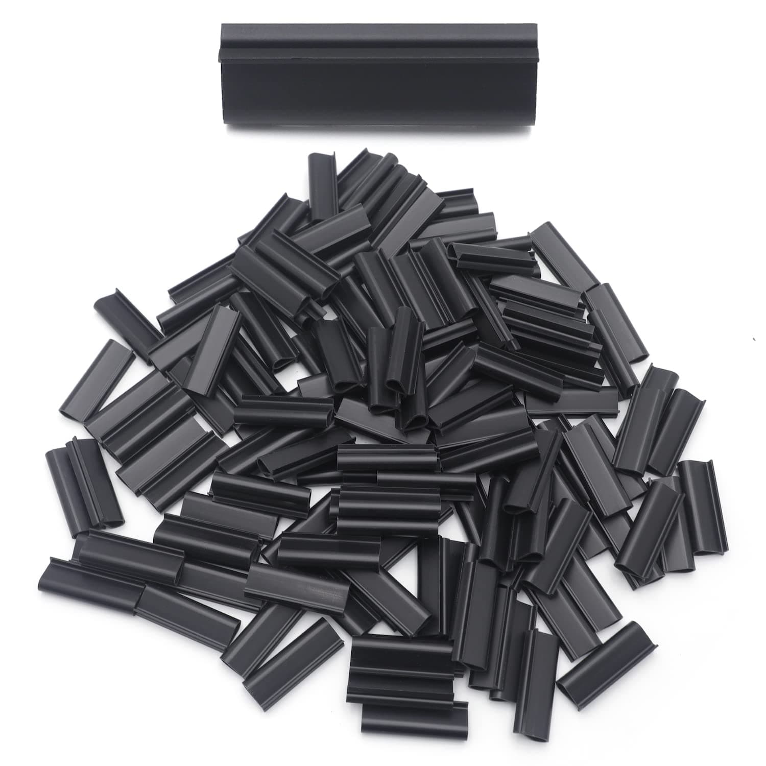 XKMTBlack Mouting Bracket For Chain Link Fence View Blocking Privacy Tape Weave