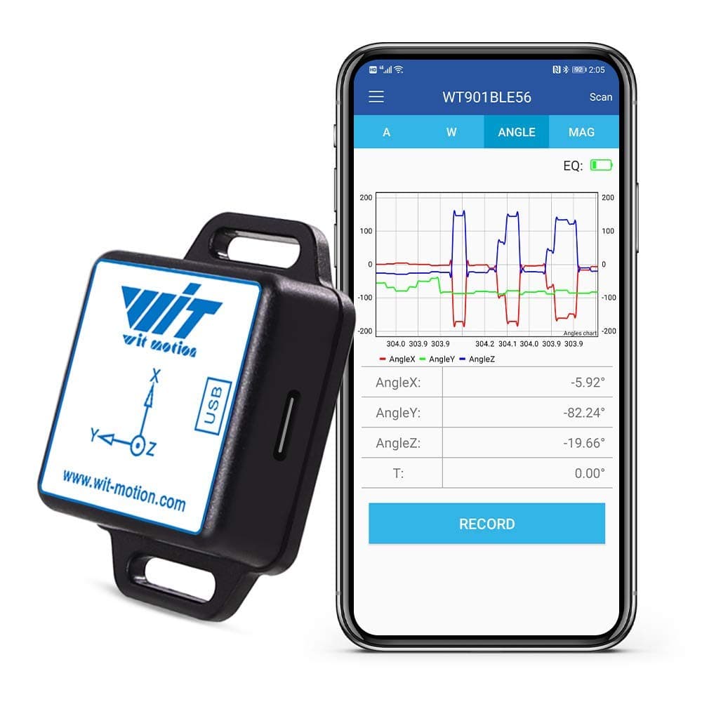9 Axis Bluetooth 5.0 AHRS Inclinometer WT901BELCL