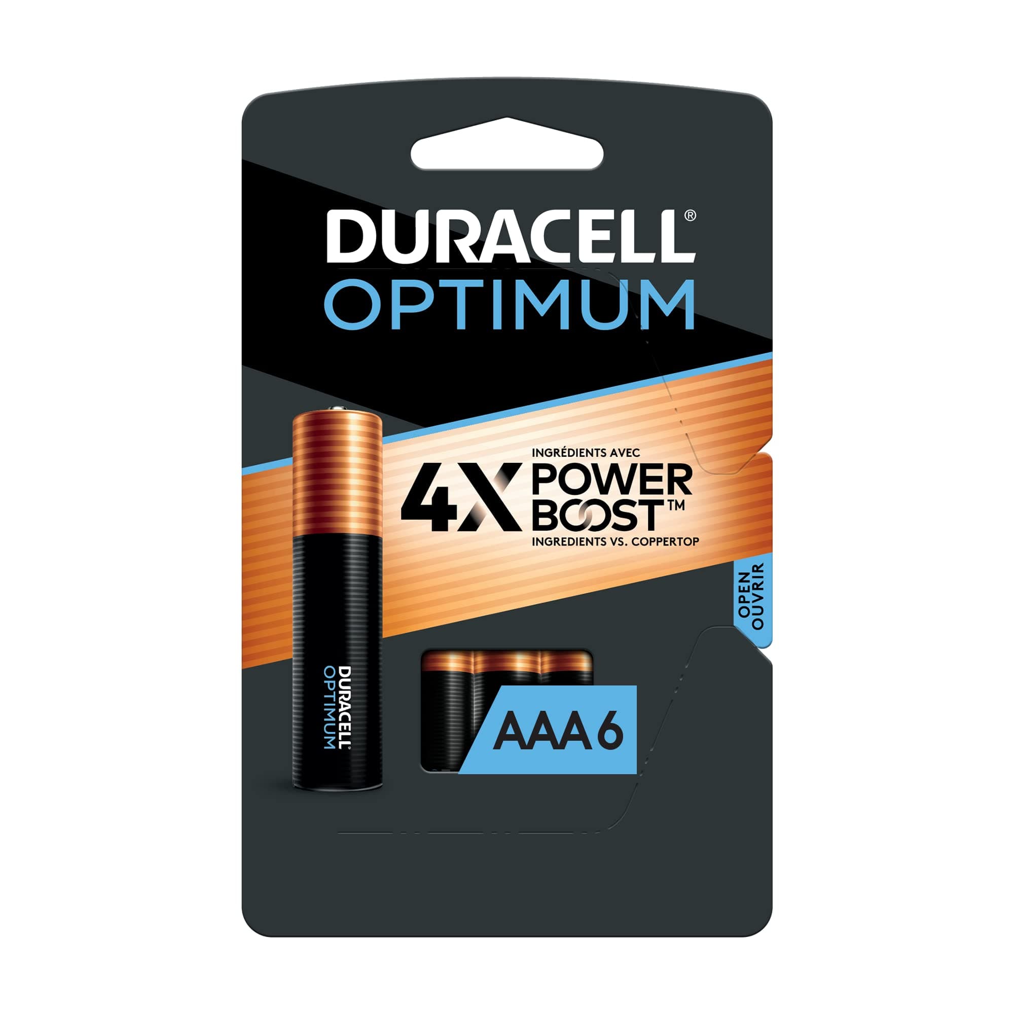 Optimum AAA Batteries with Power Boost Ingredients, 6 Count Pack Triple A Battery with Long-lasting Power, All-Purpose Alkaline AAA Battery for Household and Office Devices