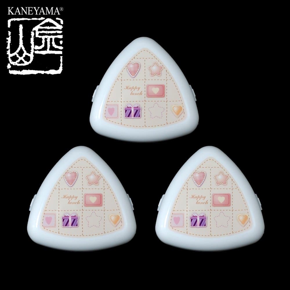 Kaneyama Triangular "Onigiri" Rice Balls Cases (Lunch Boxes 3 ct)