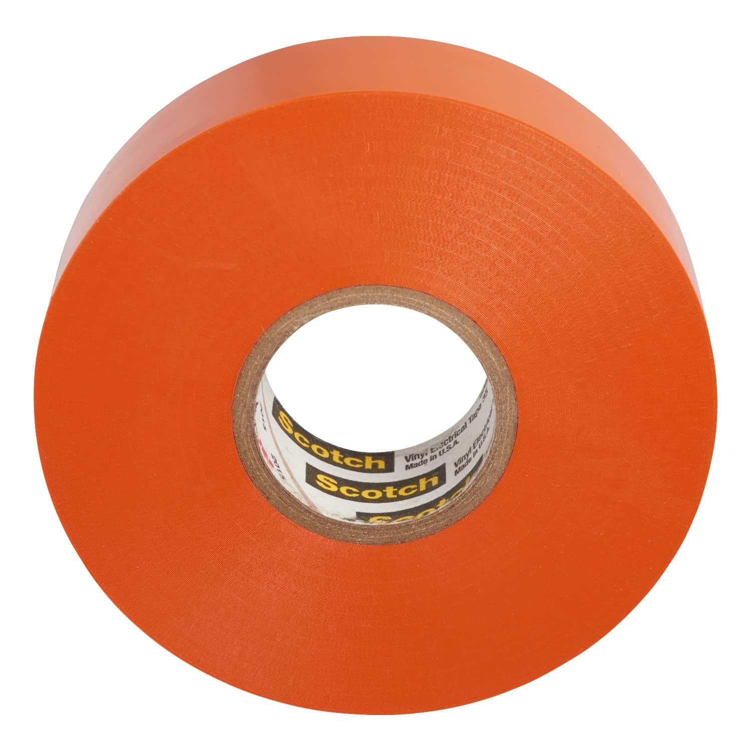 3M Scotch Vinyl Color Coding Electrical Tape 35, 3/4 in x 66 ft, Premium Grade, Flame Retardant, UV Resistant, Electrical and Mechanical Protection, Orange Color, 7 mil, 1 Roll