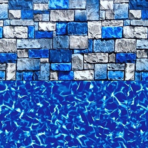 Rectangle Pool Liner - Premium Vinyl Pool Liner for use with Kayak Swimming Pools - Premium Vinyl (16' x 32' Rectangle, Fieldstone)