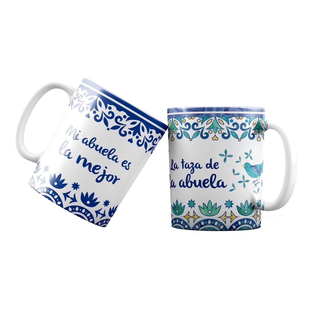 Xulo 2PACK Mom Coffee Cups | Gift for Mamá | Set de Tazas para Café | Coffee Mug Set in Spanish | Mi Mamá es la Mejor | La Taza de Mamá | Gifts by Childen: Daughter or Son | Tea Cup | Tea Set (Abuela)