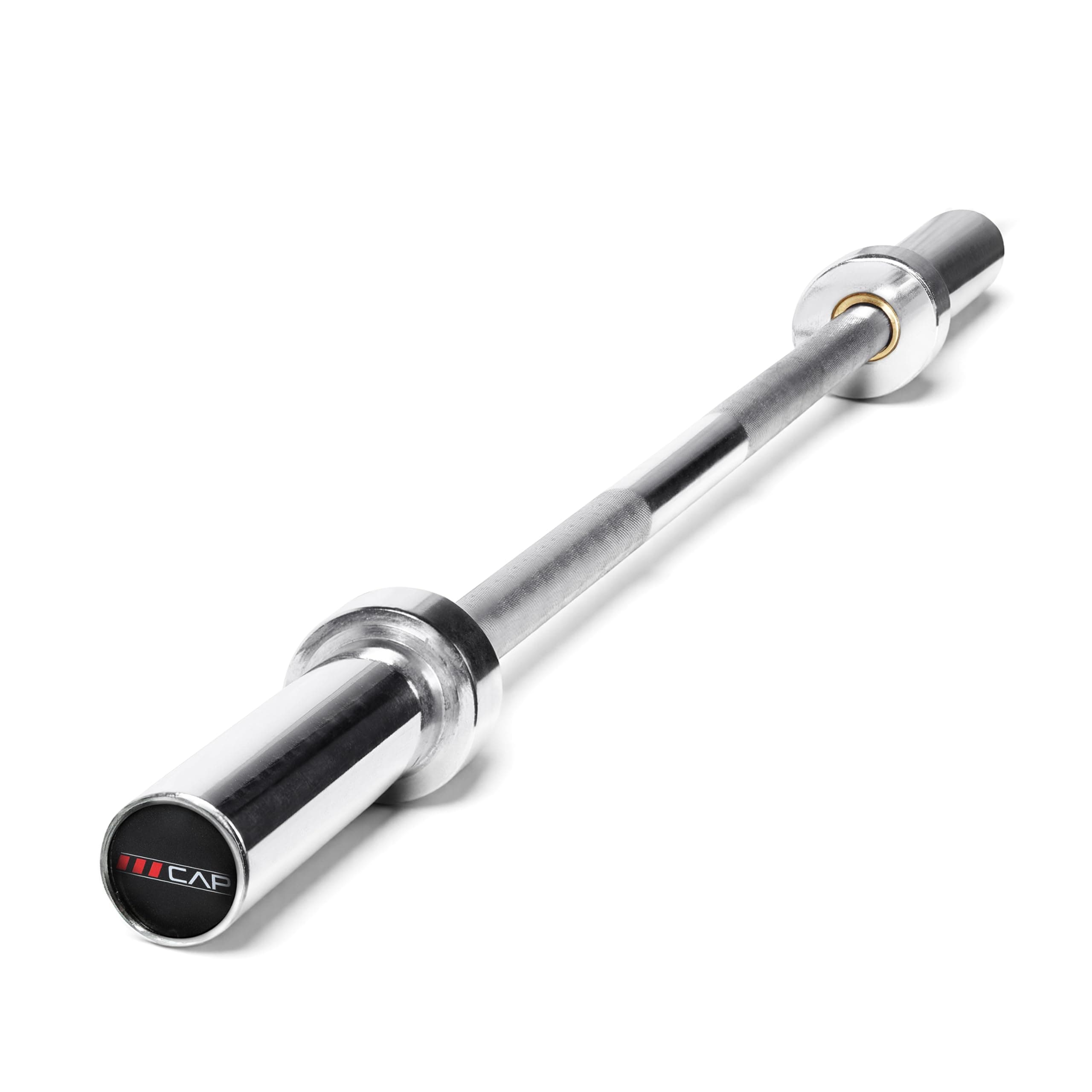 CAP Barbell 2" Olympic Solid Bar, Bronze Bushings, Chrome, 45.75 inches