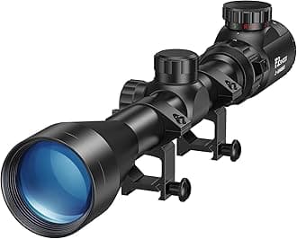 3-9x40 Rifle Scope Red Green Illuminated Rifle Scope with Mounts