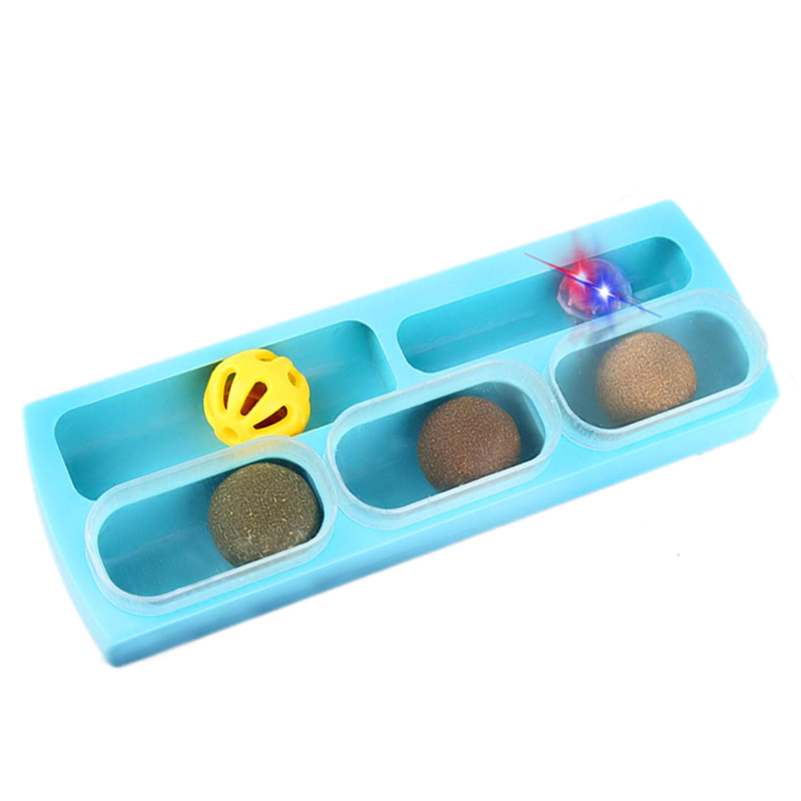 WoLover Catnip Wall Ball Toys for Cats – Rotatable Cat Snack Edible Balls with Natural Healthy Catnip | Silvervine | Gall Nut, Kitten Playing Chewing Cleaning Teeth Toy