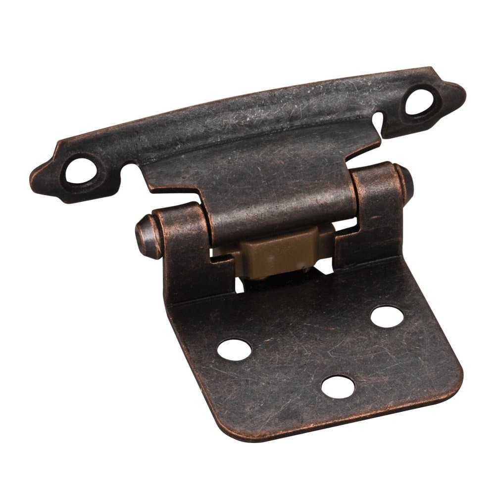 25 Pair- Dark Brushed Copper Flush Cabinet Hinges