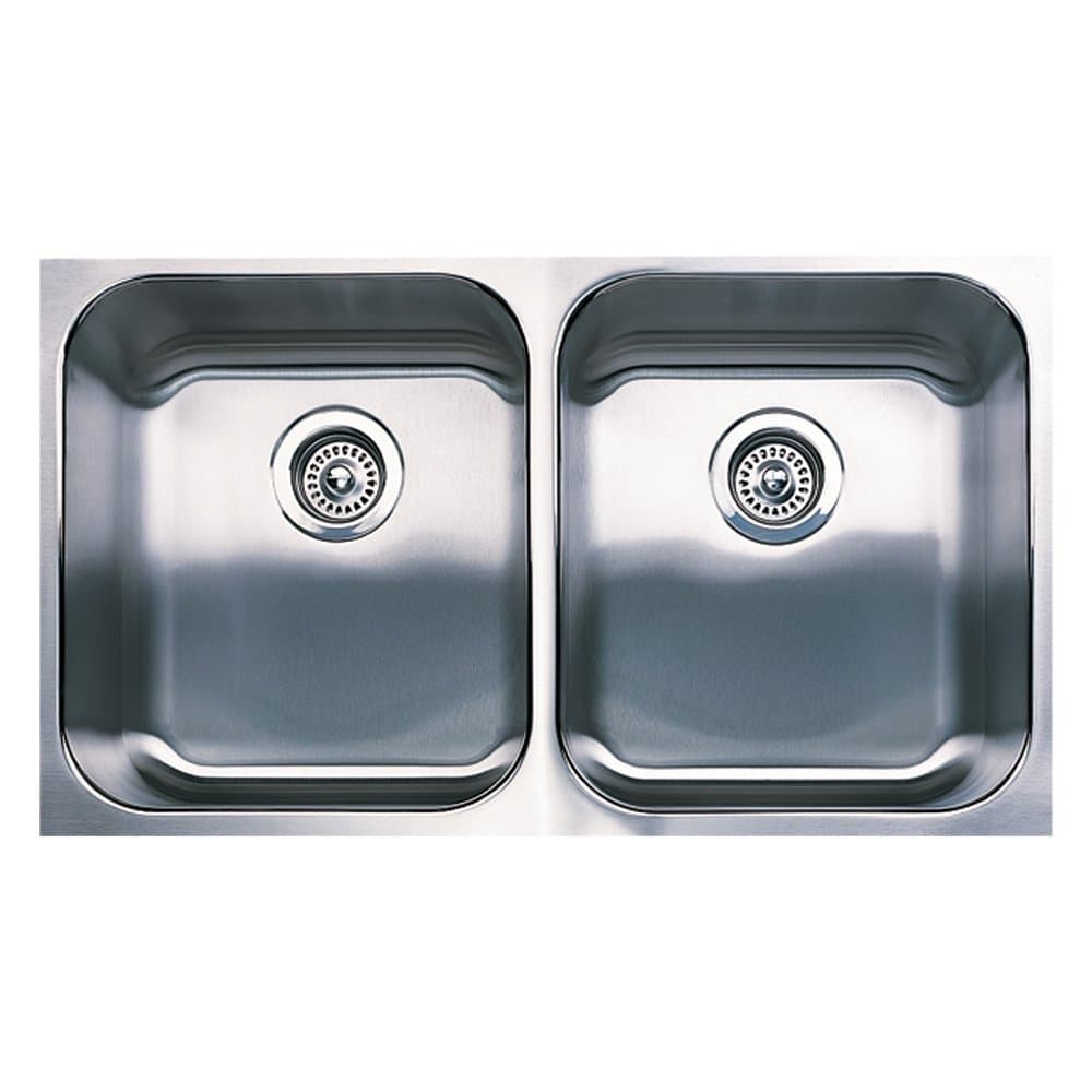Blanco 501-306 Spex Plus Equal Double Bowl Undermount Kitchen Sink, Satin Finish