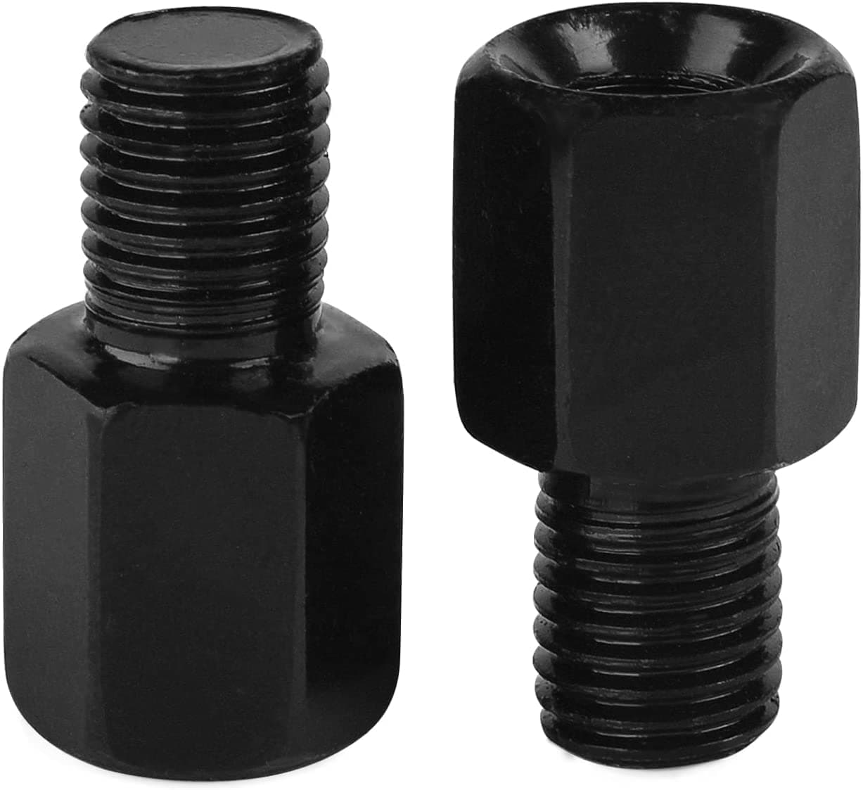 Motorcycle Mirror Mount Adapter Height adjustment Screw Rearview Mirrors Thread diameter Converter 8mm RH to 10mm RH(2Pcs).