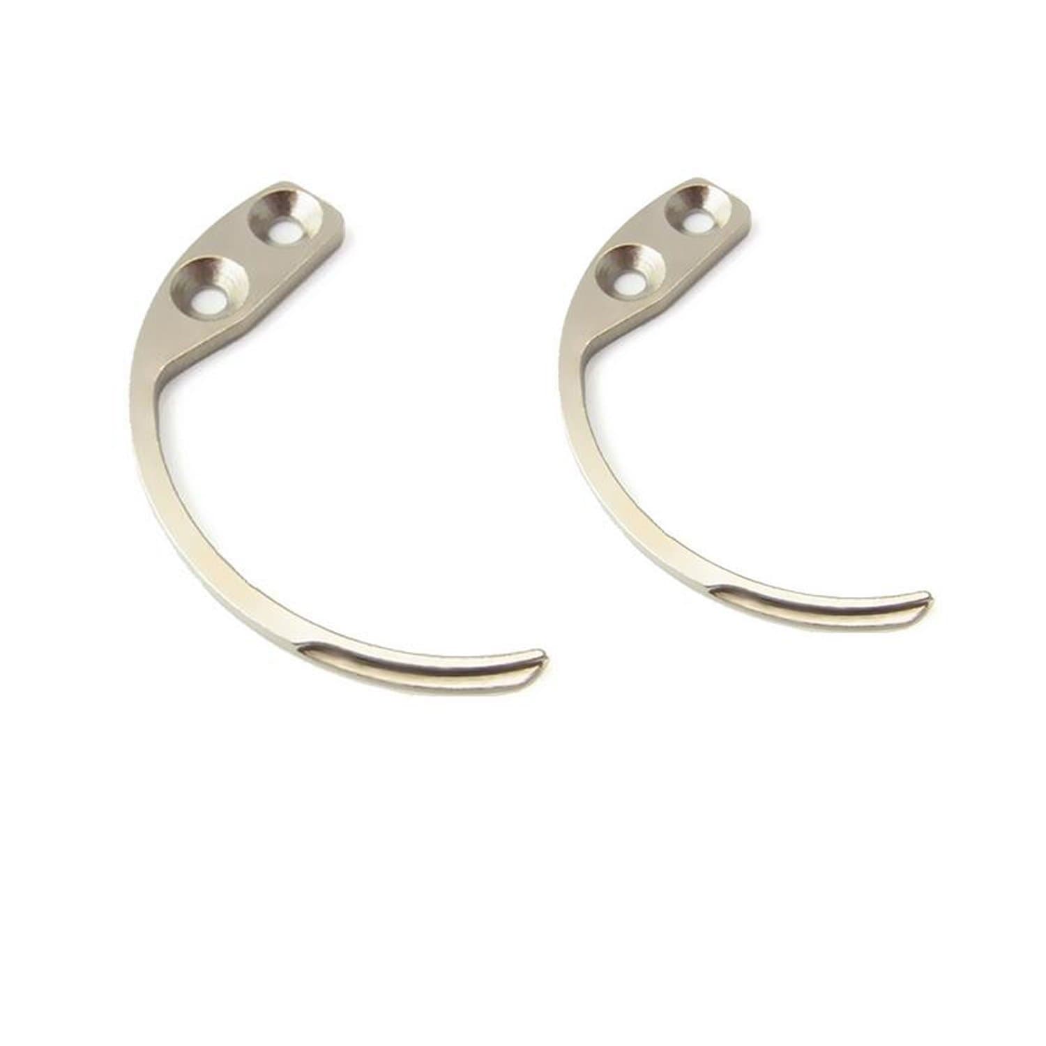 2pcs Tag Remover, Security Mini Hook Key Handheld Detacher for 58MHz AM EAS System(Sliver)