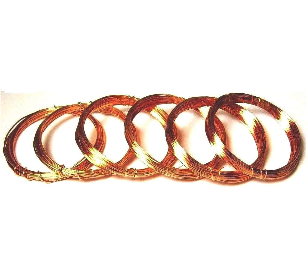 Copper wire USAAssorted Sizes Dead Soft 18,20,22,24,26,28 Ga / 10 Ft Each- Craft - Hobby - Jewelry Making - Wrapping
